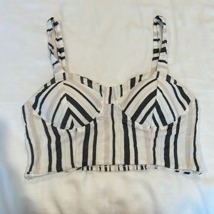 American Eagle Striped Crop Top